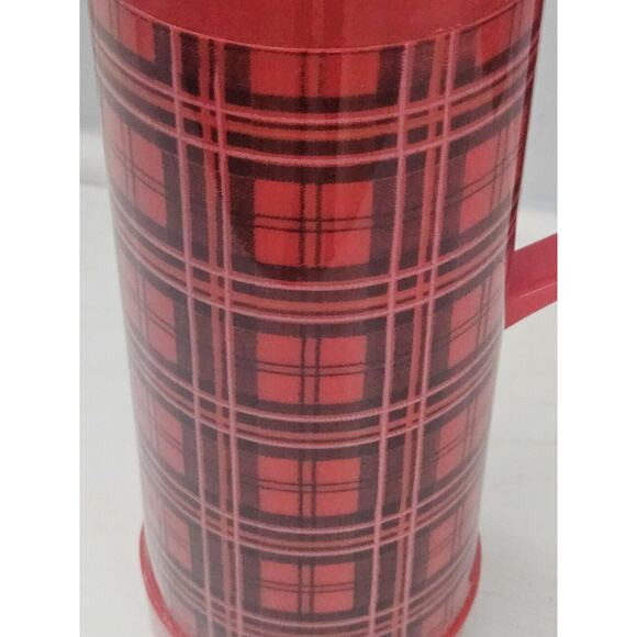 Vintage Stanley Aladdin Red Vacuum Bottle Thermos Quart Made‎ In USA - Picture 6 of 10